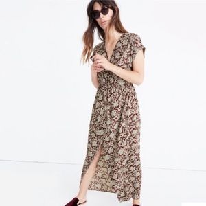 Madewell Wrap Front Dress in Estate Floral